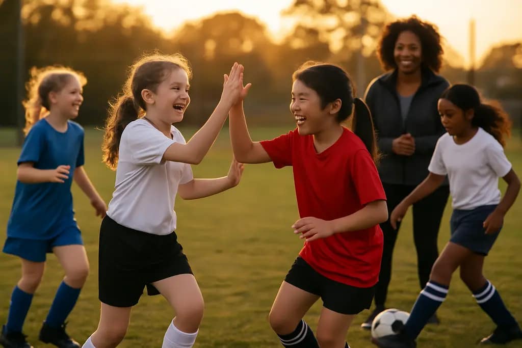 NWSL 2026 schedule planning board beside a community soccer field