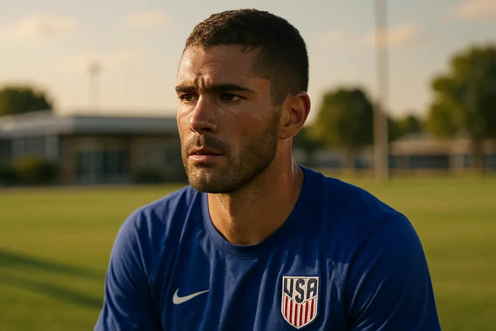USMNT summer transfers analysis with players training on a community soccer field