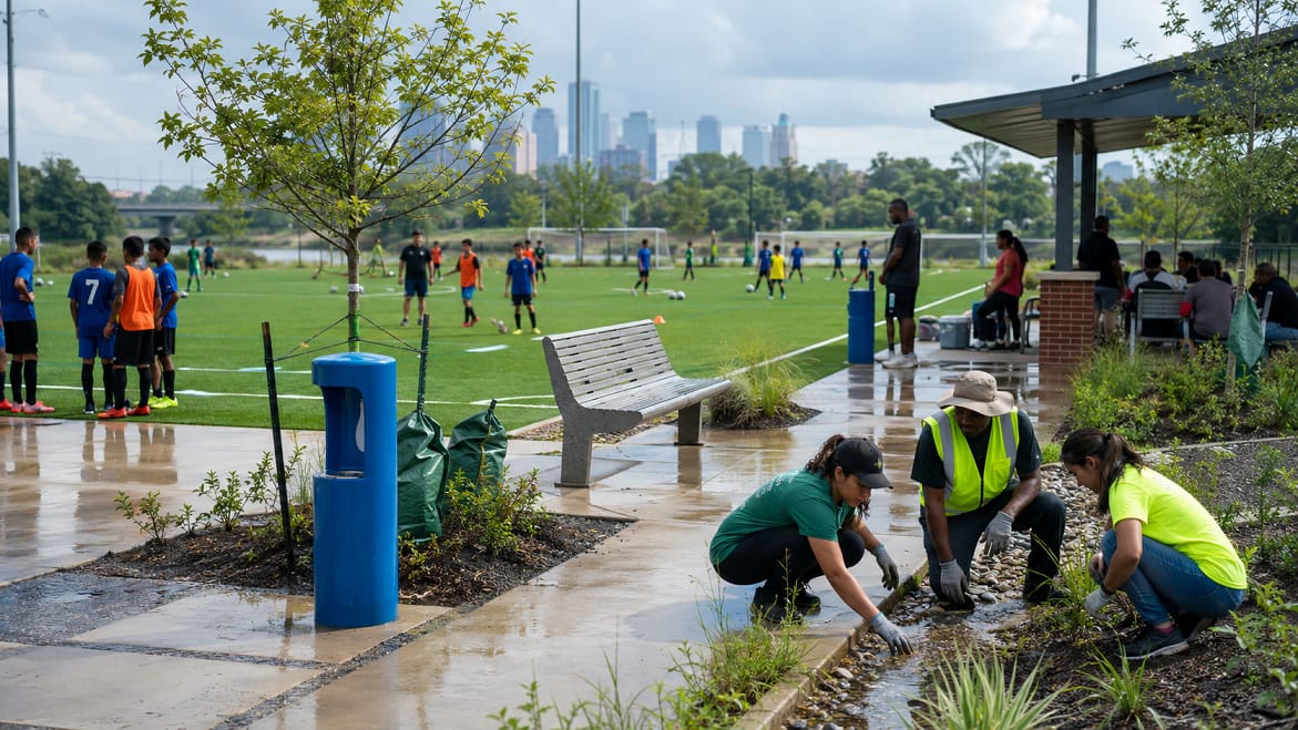 Houston’s Mason Park Soccer Field